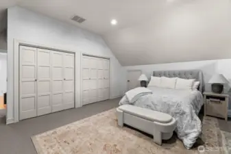 Flex room upstairs being used as a 4th bedroom; This is a very large room that can be used for whatever you may need! There is a stairwell attached to this room leading downstairs.