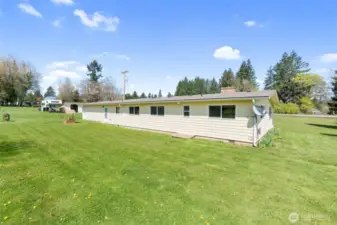 Backyard with room to play