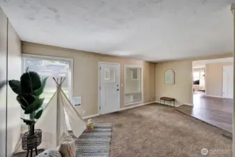 Family Room with access to backyard