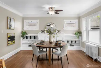 Dining room off the living room