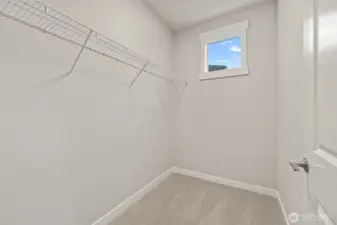 There is a walk in closet off the primary bedroom