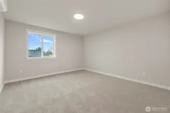 Upstairs bedroom is a good size.