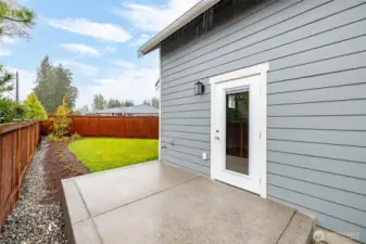 Patio off the dining room