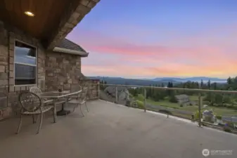 View from the upper level deck, just outside the game room