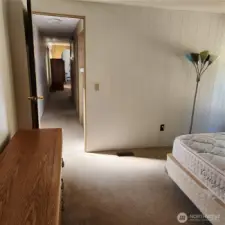 View from closet down hallway