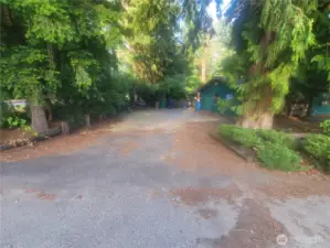 Long driveway area.