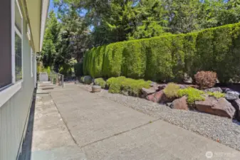 Back patio with access to the community greenbelt and trail.