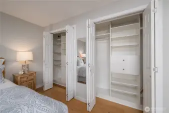 Extra wide closet (it's connected!)