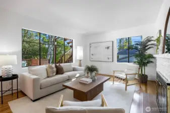 Light filled living room.