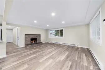 Brand new recessed lighting throughout