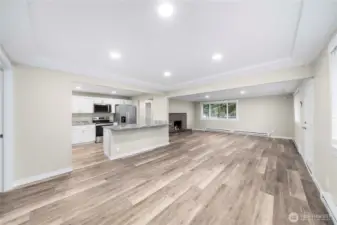 Brand new LVP flooring, paint and trim throughout