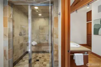 Large walk-in Steam Shower