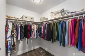 Large closet in primary.