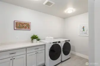 Large laundry/mudroom.