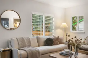 Charming views of the neighborhood out the front window