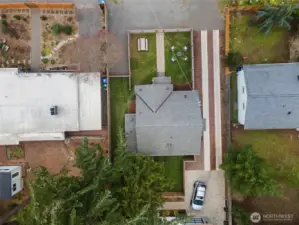 Usable yard space - rare to find with this style of Seattle home