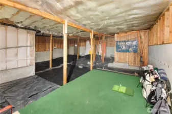 Unfinished space off the garage offers massive expansion potential!