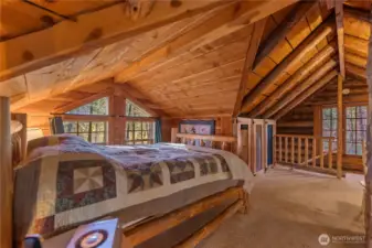 Vaulted ceiling adds so much interest and charm.