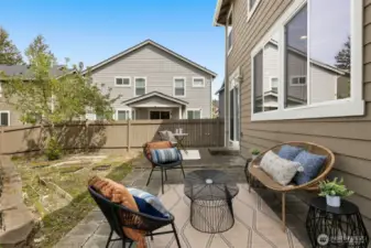 Paved patio area