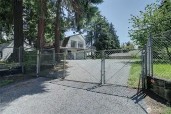 The property is fully fenced