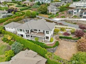 Top view of the property