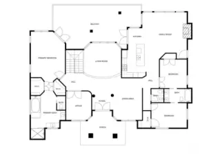 Main Level Floor Plan