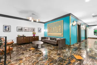 Stylish lobby.