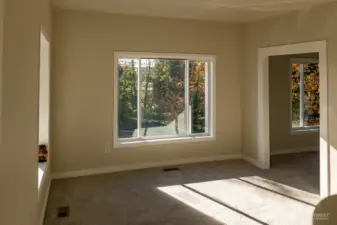 Living Room, notice the large windows.