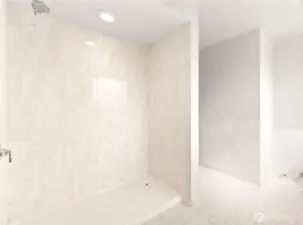 3/4 Guest Bathroom in daylight basement