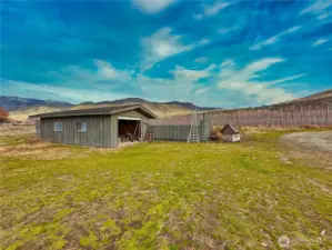 Detached garage/shop is 684 sf