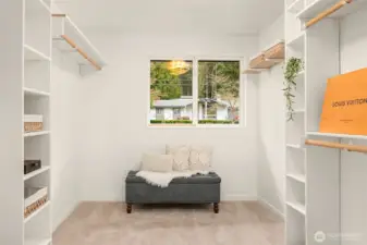 You'll love the large, walk-in closet off the primary suite!