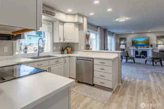 Easy access to back patio and living room