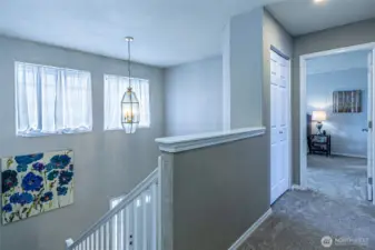 Upstairs landing above entry