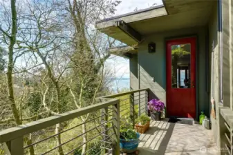 The view from the studios door