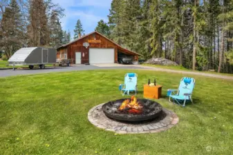 Bring out the marshmallows and hot dogs! Kick back and relax around the firepit, play a game of horseshoes, tend to your garden, or just read a good book on a sunny day.