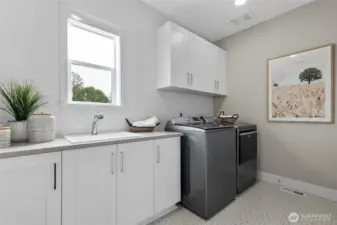 Laundry: Model Home pictures for reference only- Colors and features will vary. Please talk with our site team for specific  details.