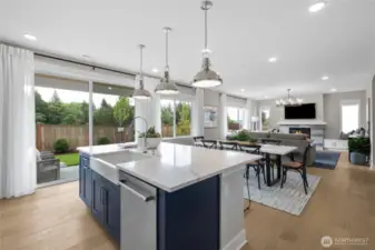 Kitchen: Model Home pictures for reference only- Colors and features will vary. Please talk with our site team for specific  details.