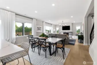 Open concept:  Model Home pictures for reference only- Colors and features will vary. Please talk with our site team for specific  details.