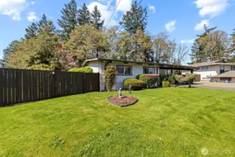 Plenty of room to roam in the front or back yard.
