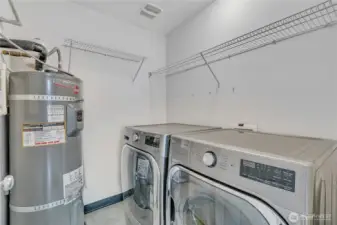 Yes the washer and dryer stay.