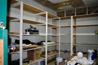 Large storage area in shop