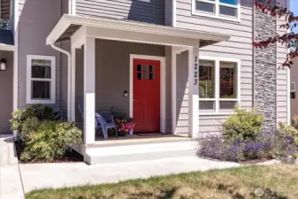 Welcoming covered front porch to enjoy your morning coffee!