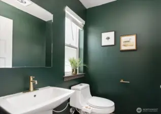 Powder bath on the main floor.