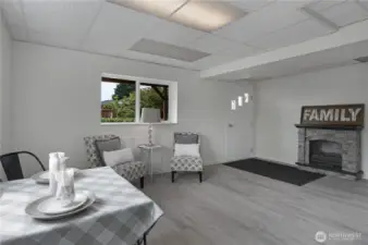 Down stairs living and dining area.