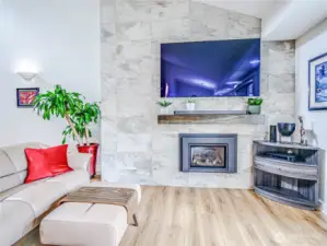 Gas Fireplace in Living room.