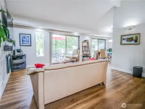 Sliding doors to patio.