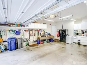 Work space in garage