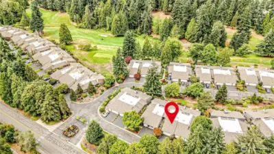 Panoramic view of your home and Mill Creek Golf Course