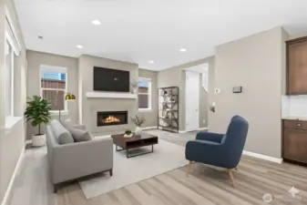 Staged living area