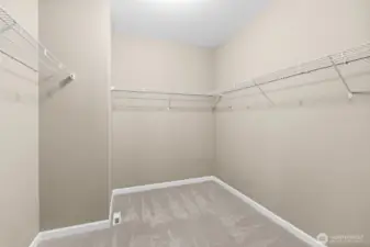 Primary walk-in closet